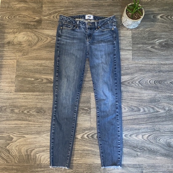 PAIGE Jeans Paige Denim Verdugo Ankle Skinny Jeans Raw Hem Poshmark